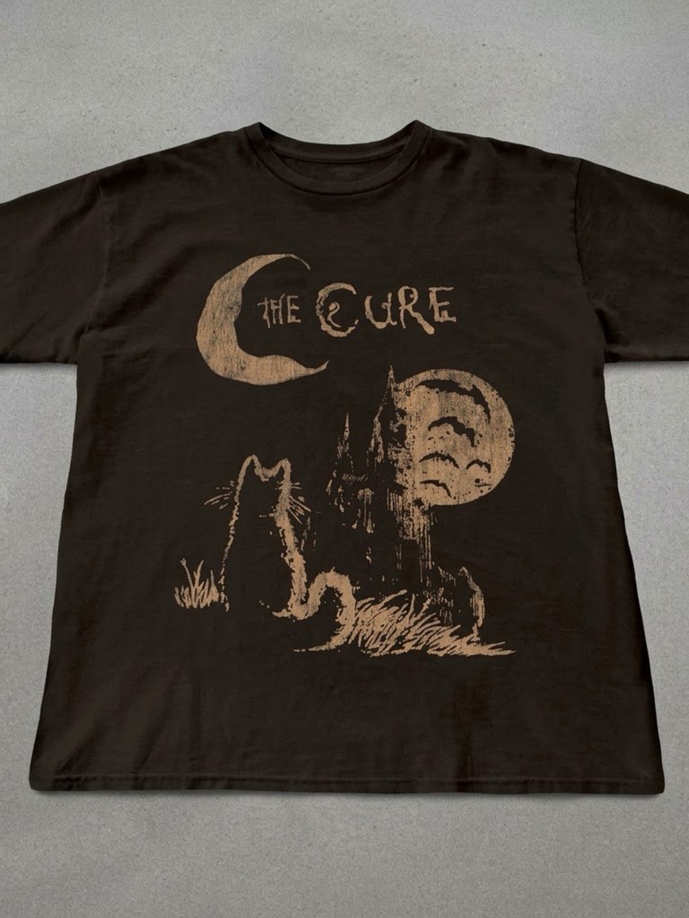 The Cure Cat Tee, 90s Alt Indie Rock, Cat Lover gifts